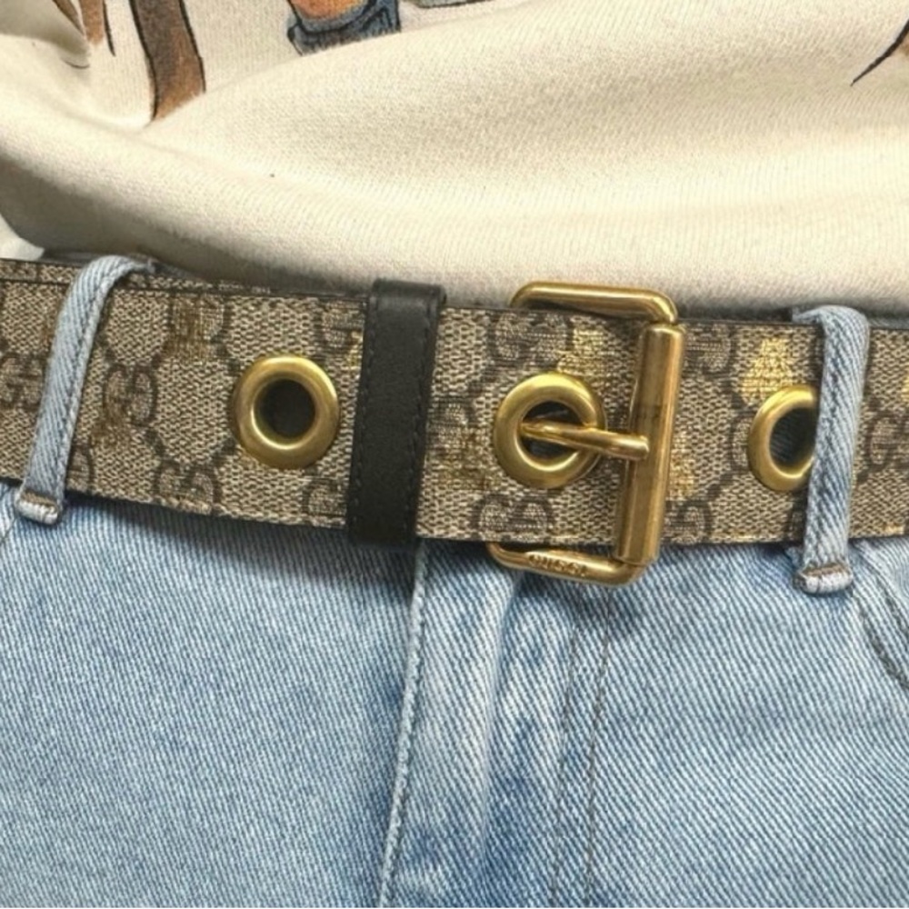 Gucci Bee Monogram Belt
